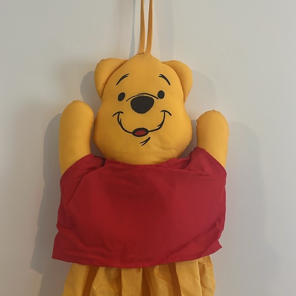 Winnie the Pooh Diaper Hamper Caddy Nursery Hanging Baby Storage Vintage Disney - Picture 2 of 6